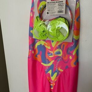 Skating Barbie costume/accessories (L)